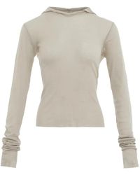 Rick Owens - Long-Sleeve Semi-Sheer Hoodie - Lyst