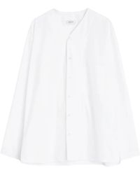 Lemaire - Camicia Con Scollo A V - Lyst