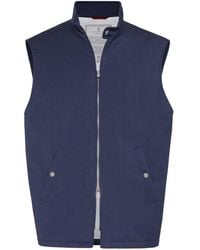 Brunello Cucinelli - Flannel Gilet - Lyst