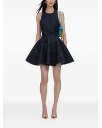 Self-Portrait - Robe Patineuse Courte Dos Nu - Lyst
