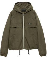 Prada - Hooded Raglan-Sleeve Jacket - Lyst