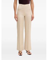 Sisley - Pressed-Crease Straight-Leg Trousers - Lyst