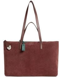 Coccinelle - Large Smart To Go Beat Suede Leather Tote Bag - Lyst