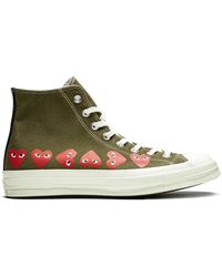 Converse - X Comme Des Garçons Play Chuck 70 Hi "Multi Hearts" Sneakers - Lyst