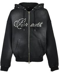BREATH - Rhinestone-Embellished Faded Hoodie - Lyst