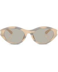 DIESEL - Cut-Out Oval-Frame Sunglasses - Lyst