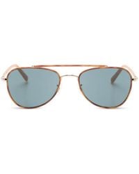Oliver Peoples - Sacoye Pilot-Frame Sunglasses - Lyst