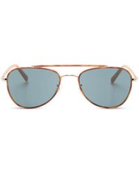 Oliver Peoples - Sacoye Pilot-Frame Sunglasses - Lyst