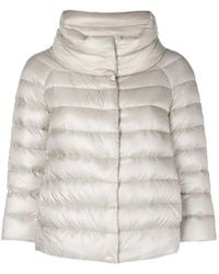 Herno - Zip-Up Padded Puffer Jacket - Lyst