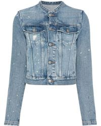MM6 by Maison Margiela - Denim Jacket - Lyst