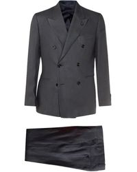 Lardini - Brooch-Detail Suit - Lyst