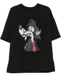 Amiri - T-Shirt Smoking Wolf - Lyst