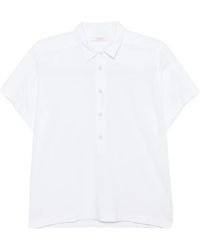 Zanone - Katoenen Polotop Met Knopen - Lyst