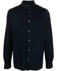 Kiton - Logo-Embroidered Stretch-Cotton Shirt - Lyst