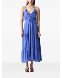 Pedro Del Hierro Madrid - Ruffled Beaded-Strap Maxi Dress - Lyst
