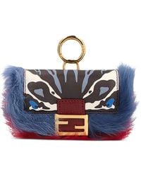 Fendi - Nano Baguette Leather Bag Charm - Lyst