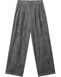 B+ AB - Geplooide Broek Met Elastische Tailleband - Lyst