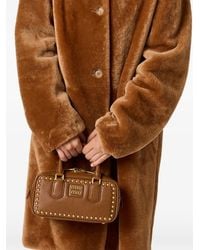 Miu Miu - Arcadie Studded Leather Bag - Lyst