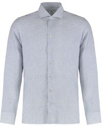 Borriello - Camicia A Righe A Maniche Lunghe - Lyst