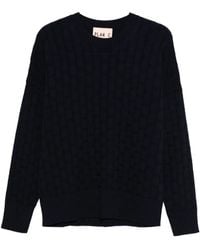 Plan C - Jersey Acolchado Con Cuello Redondo - Lyst
