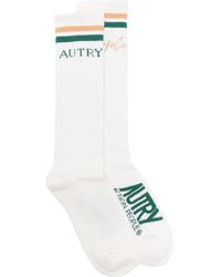 Autry - Logo-embroidered Cotton Socks - Lyst