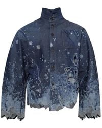 RRR123 - Splatter-Effect Long-Sleeve Shirt - Lyst