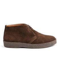 Sanders - Lace-Up Suede Boots - Lyst