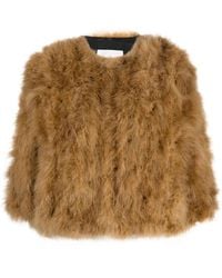 Yves Salomon - Feather-Trim Jacket - Lyst