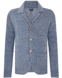Fedeli - Button-Up Notched-Lapel Cardigan - Lyst