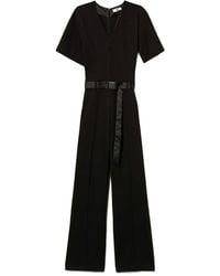Twinset - Buckle-Fastening V-Neck Jumpsuit - Lyst