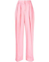 Stella McCartney - Wide-Leg-Hose Mit Bundfalten - Lyst