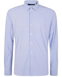 Rrd - Oxford Overhemd Met Open Krijtstreep En Jacquard - Lyst