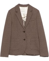 GANT - Check-Pattern Blazer - Lyst