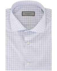 Canali - Geruit Overhemd - Lyst