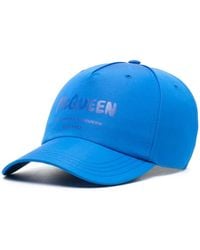 McQueen - Logo-Print Baseball Cap - Lyst