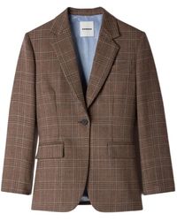 Sandro - Blazer A Quadri - Lyst