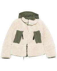 Sacai - Hooded Panelled Jacket - Lyst
