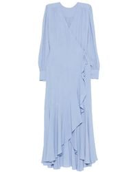 Twinset - Robe Portefeuille À Volants - Lyst