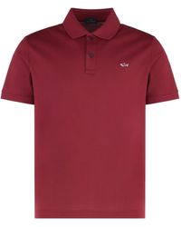 Paul & Shark - Logo-Embroidery Short-Sleeve Polo Shirt - Lyst