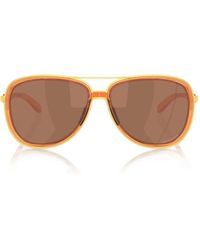 Oakley - Lunettes De Soleil Split Time À Monture Pilote - Lyst