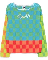 YANYAN KNITS - チェック プルオーバー - Lyst