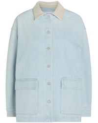 Agolde - X Maria Mcmanus Oversized Button-Down Cotton Denim Jacket - Lyst
