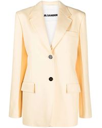Jil Sander - Cotton-Twill Blazer - Lyst