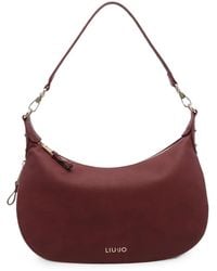 Liu Jo - Logo-Plaque Croc-Effect Shoulder Bag - Lyst