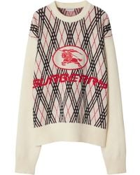 Burberry - Pullover Mit Argyle-Strickmuster - Lyst