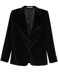 Tagliatore - Velvet Button Blazer - Lyst