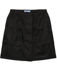 Prada - Minigonna Con Vita Elasticizzata - Lyst