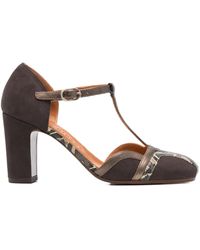 Chie Mihara - 85mm T-bar Block-heel Pumps - Lyst