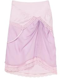 Marc Jacobs - Layered Satin Slip Skirt - Lyst
