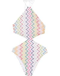 Missoni - Bañador con cuello halter - Lyst